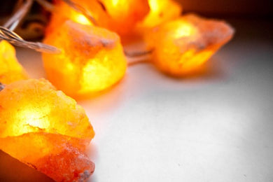 Himalayan salt lamp fairy lights