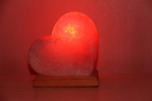 Heart salt lamp