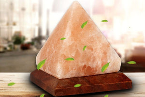 Pyramid salt lamp