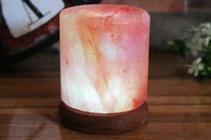 Cylinder Himalayan salt lamp