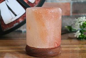 Cylinder Himalayan salt lamp