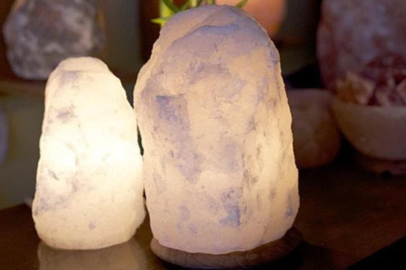 White salt lamp